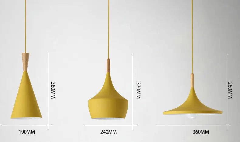 3 lights Modern Pendant Lights for Living Room Bedroom Kitchen Office Restaurant Hotel Colorful E27 LED Hanging Lamps