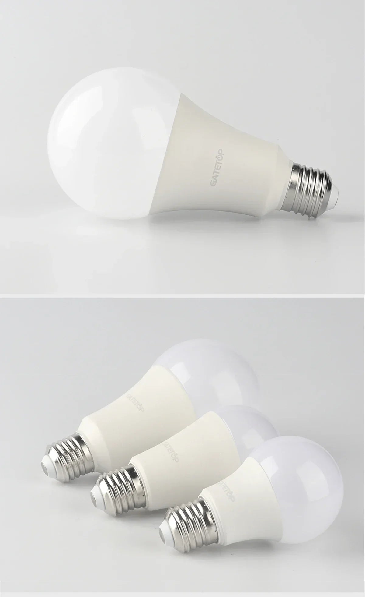 20PCS  Led Bulb Lamps A60 A80 E27 B22 AC120V AC220V Light 8W 18W 24W 3000K/4000K/6000K Lamps for Home Office Lighting Lampara