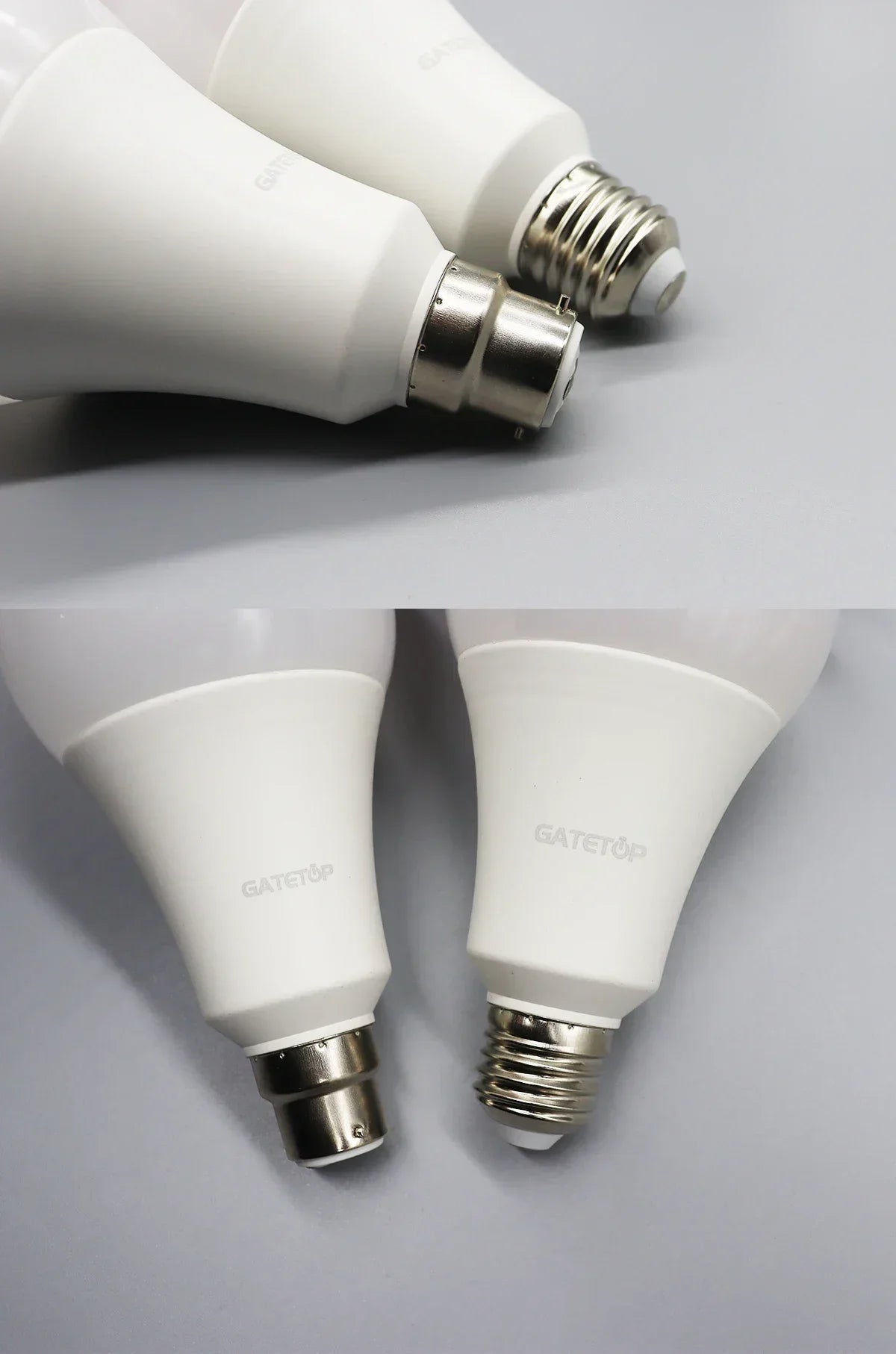 20PCS  Led Bulb Lamps A60 A80 E27 B22 AC120V AC220V Light 8W 18W 24W 3000K/4000K/6000K Lamps for Home Office Lighting Lampara